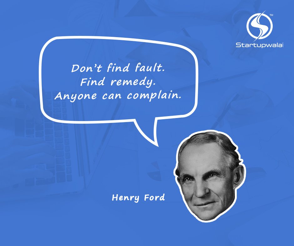 Startupwala's tweet photo. Henry Ford said it decades ago and it still implies to all of us.
#MondayMotivation #FindRemedy https://t.co/V8gOok718B