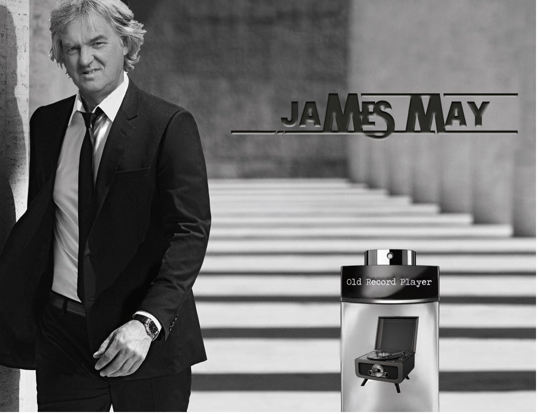 the grand tour on twitter here we have a classy version of mrjamesmay from reddit r thegrandtour celebrating his signature scent of eau de old record player https t co trfc1yne20 twitter