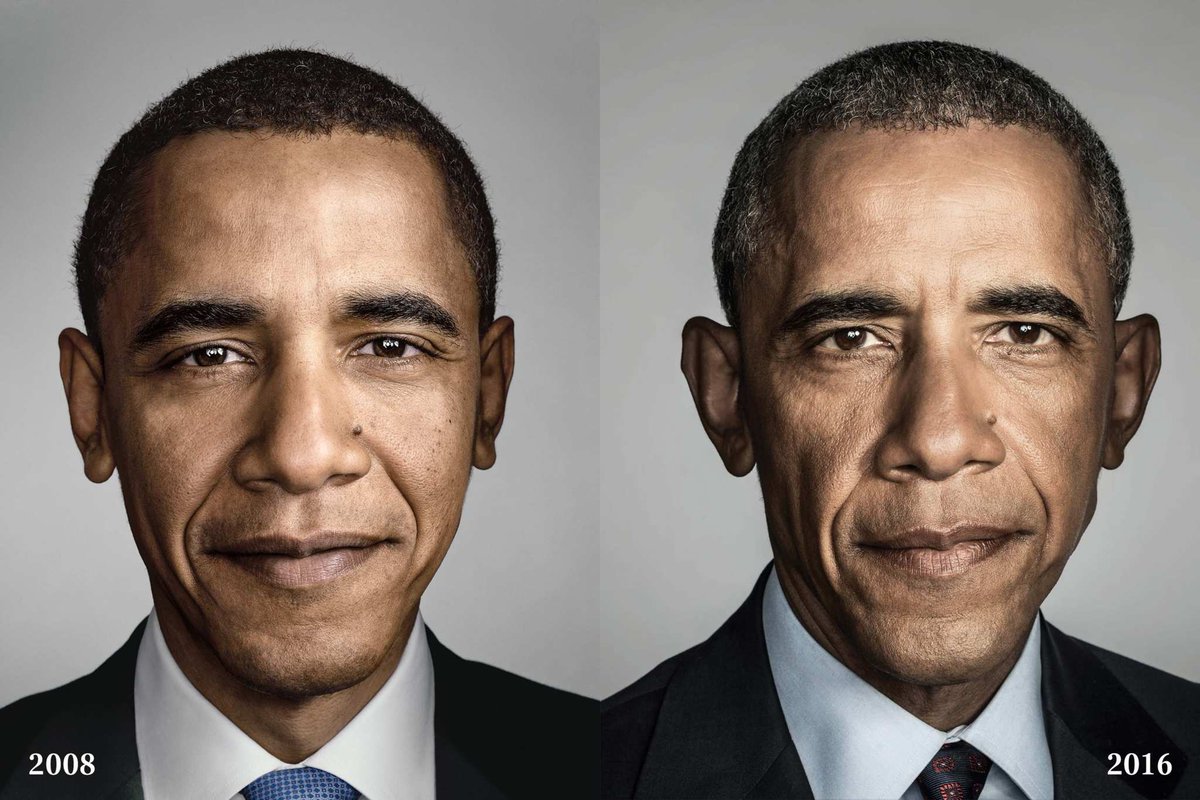 lemonde_photo's tweet photo. Huit ans à la tête des États-Unis séparent ces deux portraits réalisés en 2008 et 2016 par Daniel Winters.
https://t.co/mNIF3JAUFC https://t.co/P8ZpCJnhhd