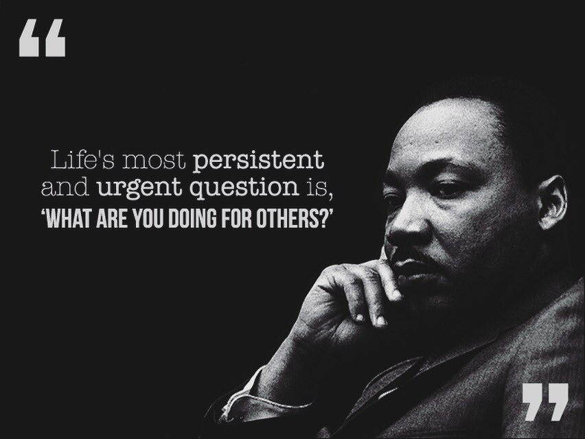 strategicgood's tweet photo. Today we celebrate the great Dr. Martin Luther King, Jr. We continue to learn &amp; be inspired by his courage, compassion,service &amp; wisdom #MKL https://t.co/3PqiY4caU9