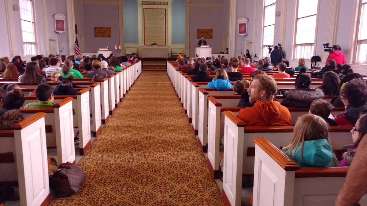 DMarcheskie's tweet photo. "We all may have arrived in different ships, but we're all in the same boat now." - Joseph Robinson Jr. @abc27News #MLKDAY https://t.co/l1So5i0mp7