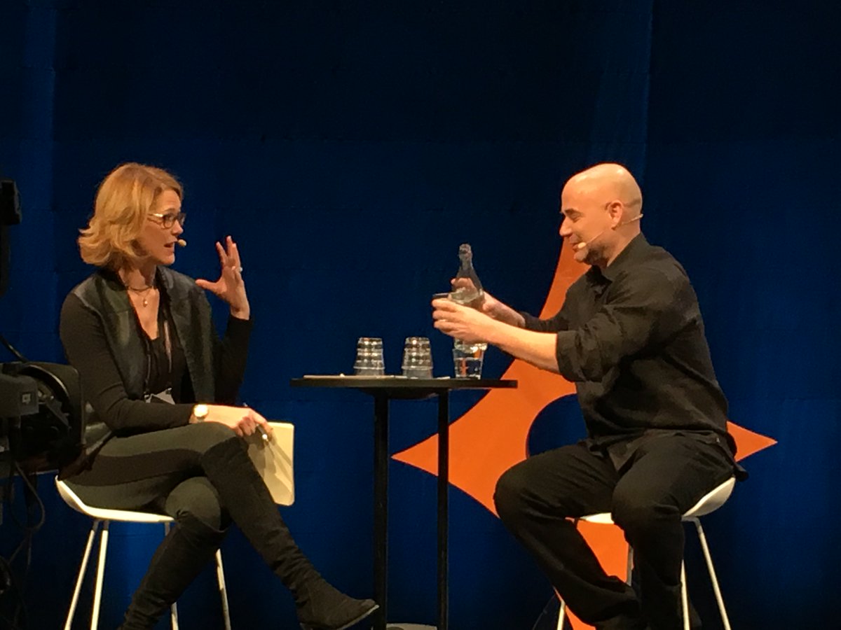 MKrogius's tweet photo. Andre Agassi &amp; Sheila Heen at #NBFSweden #CceaChange https://t.co/u9axaPA76U