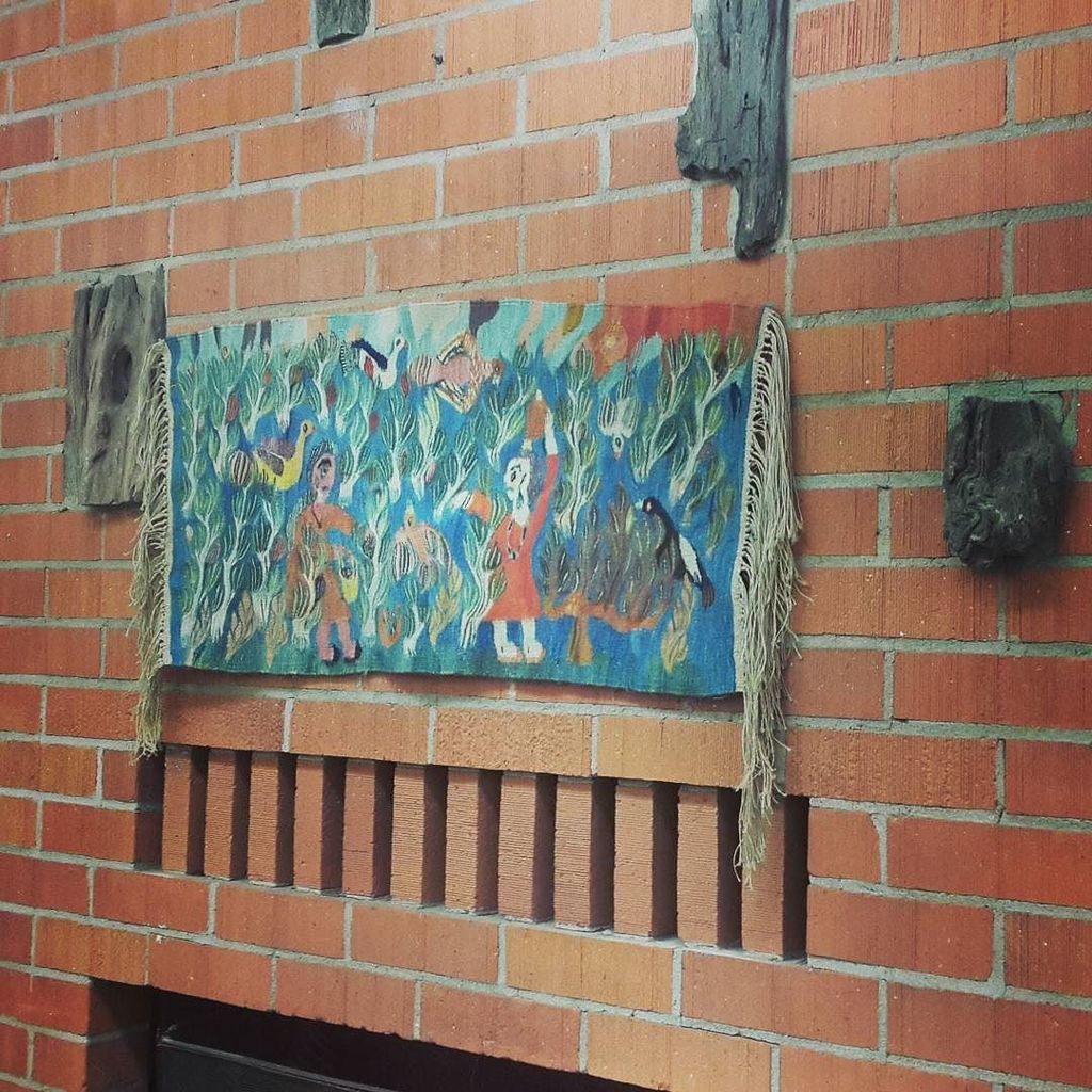 #tapestry #wissawassef #fiberart #giza unknown artist from 1970s #wissawassef #tapestry #fiberart #folkart #weaving