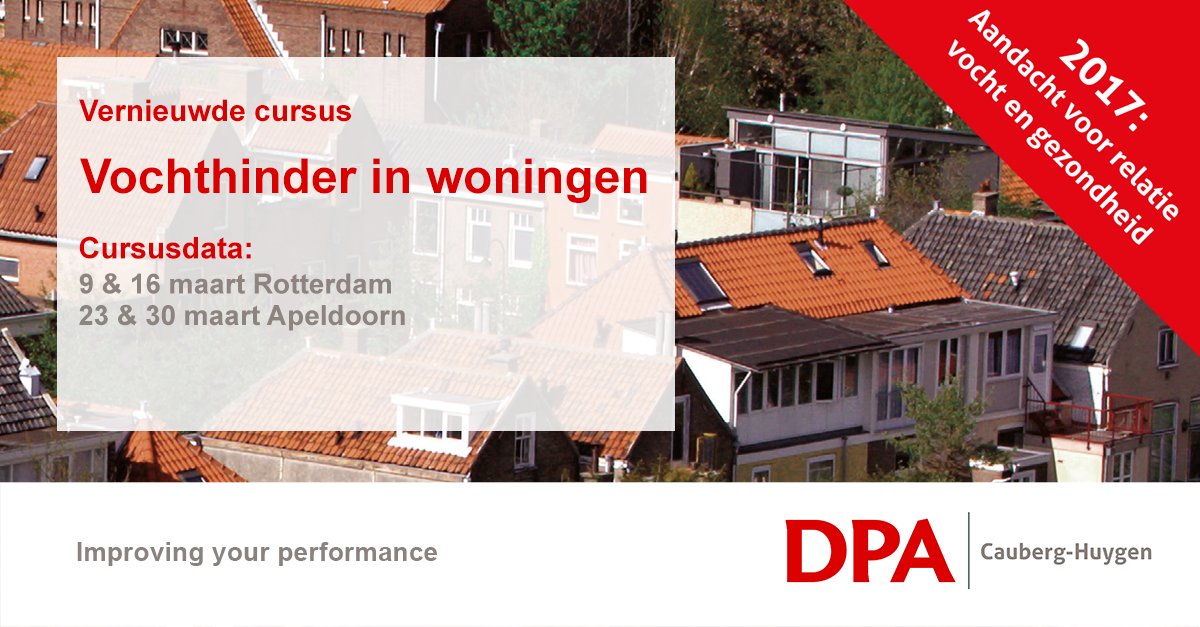 Cauberg_Huygen's tweet photo. Alles weten over #vochthinder? Meld je aan voor de praktijkgerichte cursus 'Vochthinder in woningen' van @DPA_CH. https://t.co/DSBM7vlKs5 https://t.co/5OSJBa7T3x