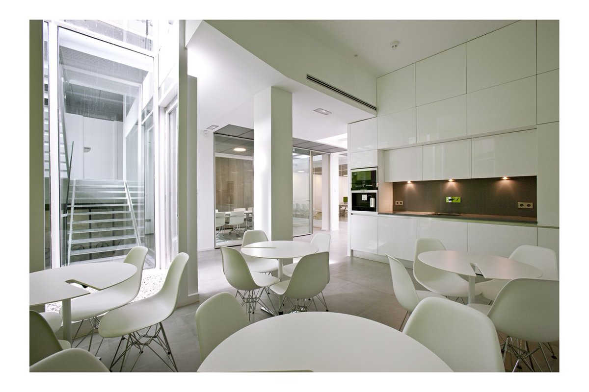 Zona de cafetería en nuestra oficina. #ProyectoEneres #EficienciaEnergética.
