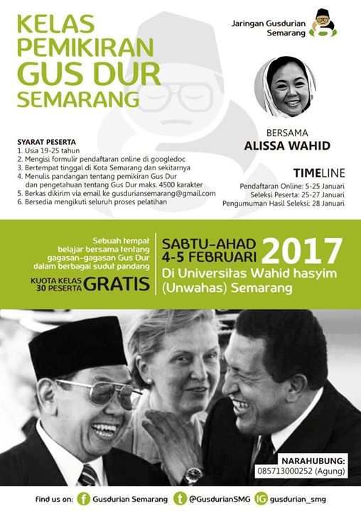 KedaiAbg's tweet photo. Kelas Pemikiran Gus Dur di Unwahas https://t.co/HWag20eSZ5 https://t.co/y4dU4cTpbs
