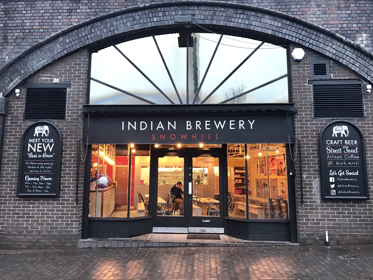 IndianBrewery's tweet image. Early starts? Don't worry, we've got you. Open from 7am for artisan coffee tea and breakfast. #Birmingham