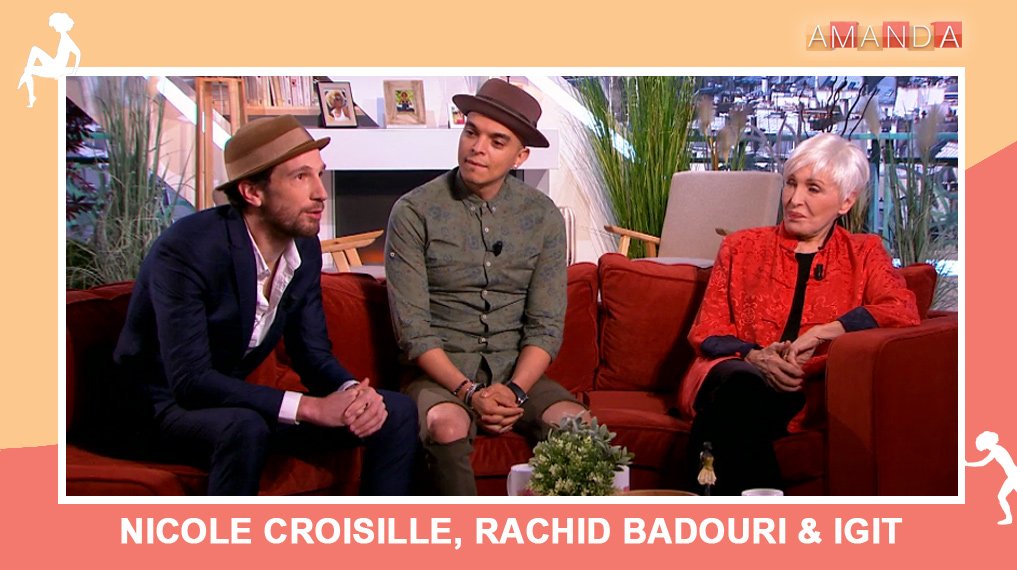 Salut les amis ! 
Aujourd'hui, on se retrouve à 16.35 avec #NicoleCroisille, <a href="/rachidbadouri/">Rachid Badouri</a> et <a href="/IGITOFFICIAL/">IGIT</a> sur @France2tv ! #AmandaF2