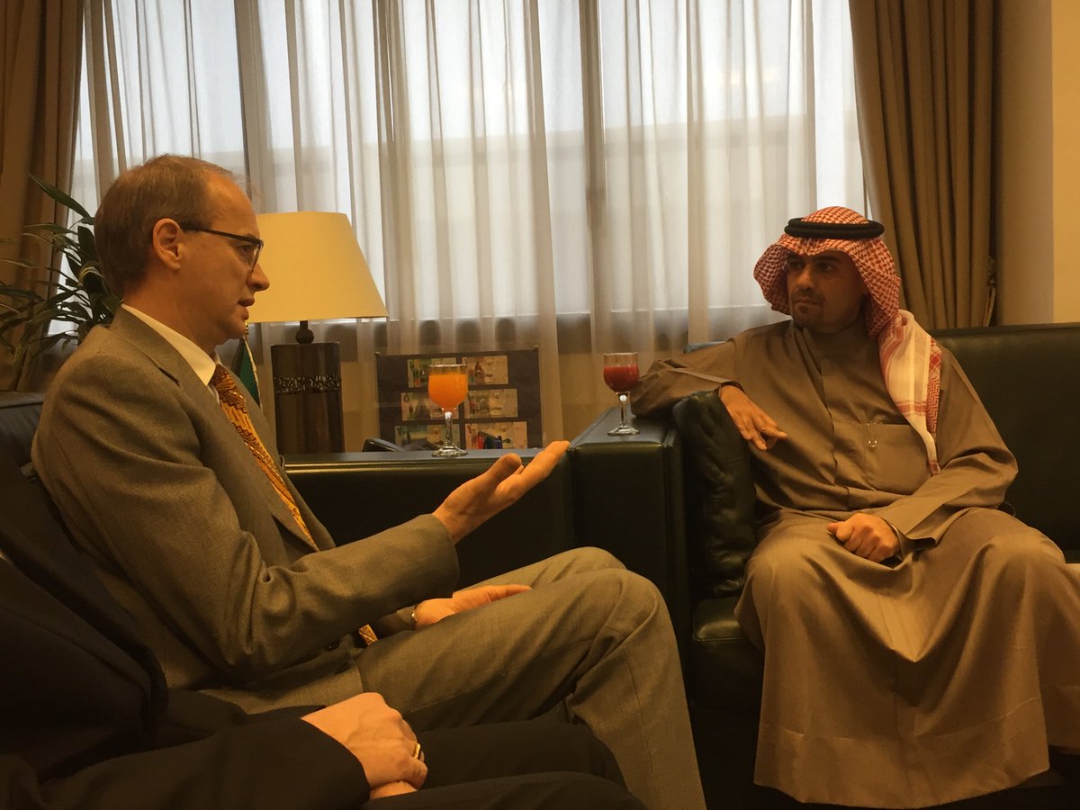 Discussing the future of IFAD with His Excellency Mr. Anas K. Al-Saleh, Deputy Prime Minister of Kuwait. #Pio4IFAD