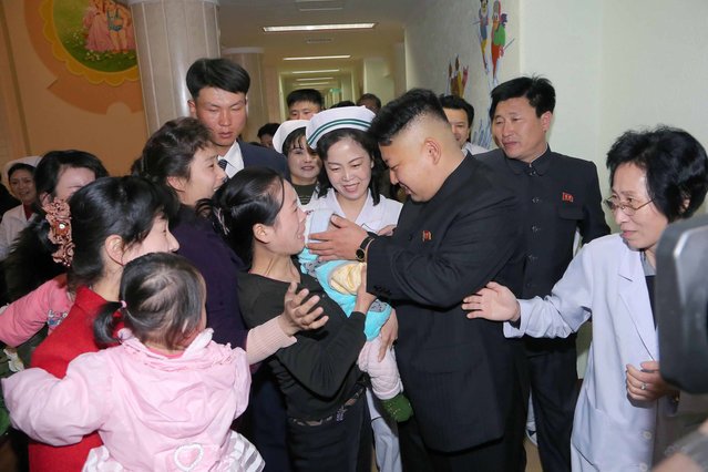 Respected Leader Kim Jong-Un, Father to All Children, is praised for his many sacrifices.