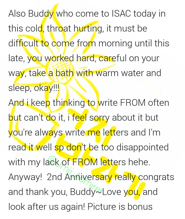 gfsnbiw's tweet photo. RT Umji_Admirer: [TRANS] 170117 FROM. GFRIEND 
SinB #신비 fancafe message 
#2YearsWithGFRIEND https://t.co/RrPZ1W1e7z