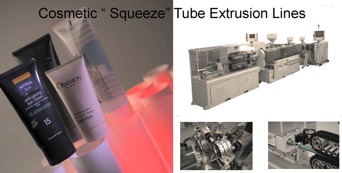 bostonmatthews's tweet photo. Cosmetic Squeeze Tube Extrusion Lines #Packaging #packagingdigest #drupa #tubes #extrusion #plastics #COSMETICS #squeezetube https://t.co/hGEtvmpPzN