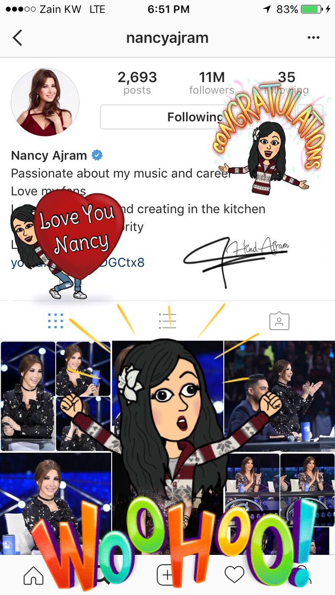 HindAjram's tweet photo. @NancyAjram Congrats Sweetheart, #Hanood Really Super Proud Of You My Awesome Star 😘❤🌷👏🏻👏🏻 #The_First_Arab_Star #NancyAjram https://t.co/bbbKSse0Z7