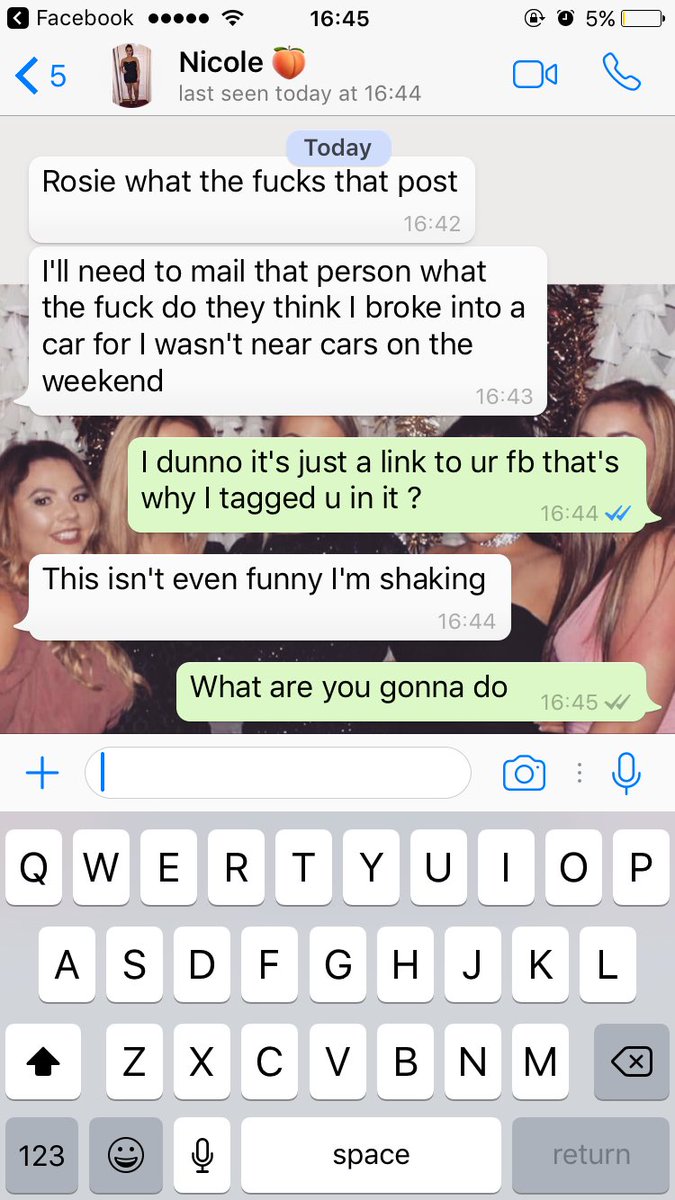 RoiseJane's tweet photo. So I tag Nicole in a prank FB post that when u click on the link it takes you to your own Facebook account and this is how she reacts😂😂😂 https://t.co/Gjs633OaT9