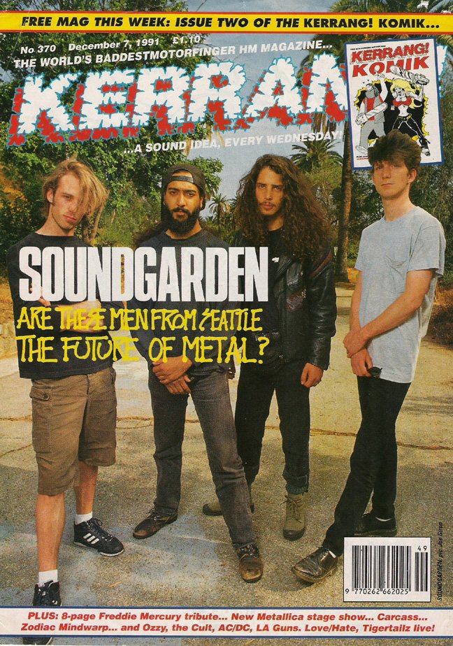 soundgarden's tweet photo. In @KerrangMagazine December 1991 https://t.co/lOvhX47Uqb