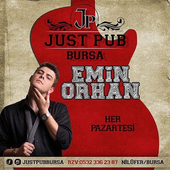Her Pazartesi olduğu gibi Emin Orhan Just Pub sahnesinde.. Bekliyoruz..