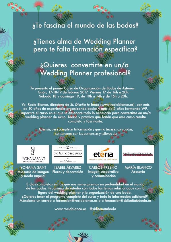 Aún no te has apuntado al #curso de #wedding planner de #Gijón? A qué esperas? Quedan 4 plazas! Y lo vamos a impartir en un precioso espacio