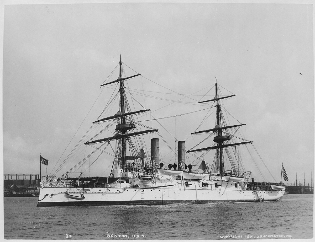 RonEstrada's tweet photo. #OTD in 1893, the Boston lands Marines at Hawaii, to protect Americans after the deposition of Queen Liliuokalani.

#history #usnavy https://t.co/iPcstsxh9O