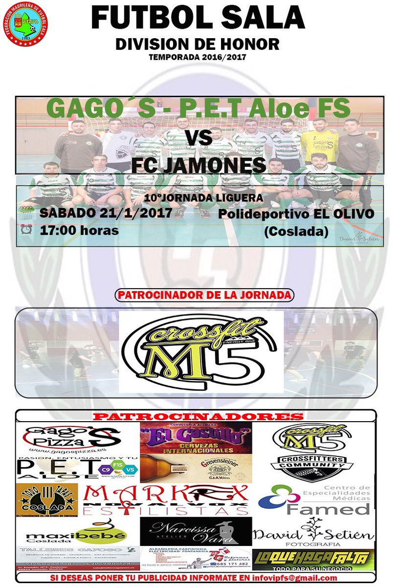<a href="/GagoAloe/">Gago's-P.E.T Aloe FS</a>  VS  <a href="/FCJamones/">FC Jamones</a>
