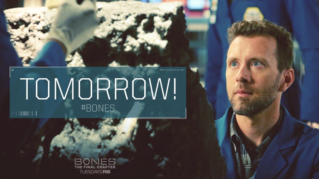OfficialBONEStv's tweet photo. Get ready for the continuation of #Bones: The Final Chapter. New episode TOMORROW at 9/8c. https://t.co/TWBId53Kr6