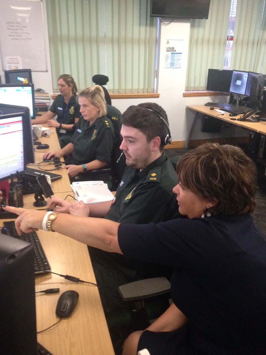 cornwallairamb's tweet photo. Cornwall Air Ambulance visited the highly-skilled team @SWASFT in #exeter which decides if the helicopter should be tasked to an emergency. https://t.co/clXmRKbBmO