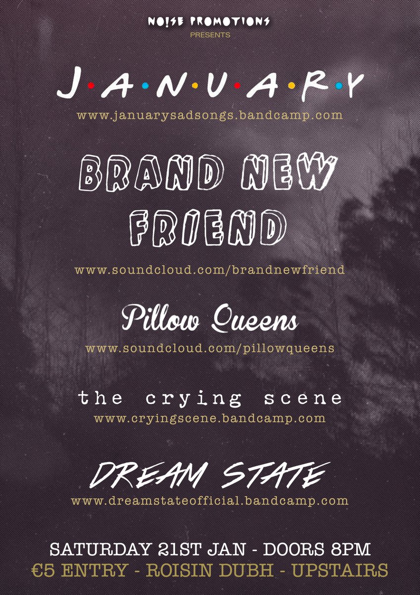 noisepromo's tweet image. Putting on our first show of the year on Saturday! W/ no one better but our new friends in the Pop Punk scene! Come hang!! @roisindubhpub