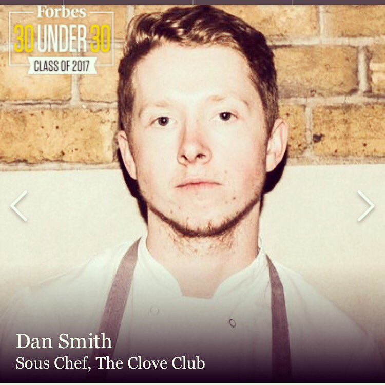 Totally honoured to be included in <a href="/Forbes/">Forbes</a>  30 under 30 list, thank you.
#forbes #ForbesU30Europe #chef #london