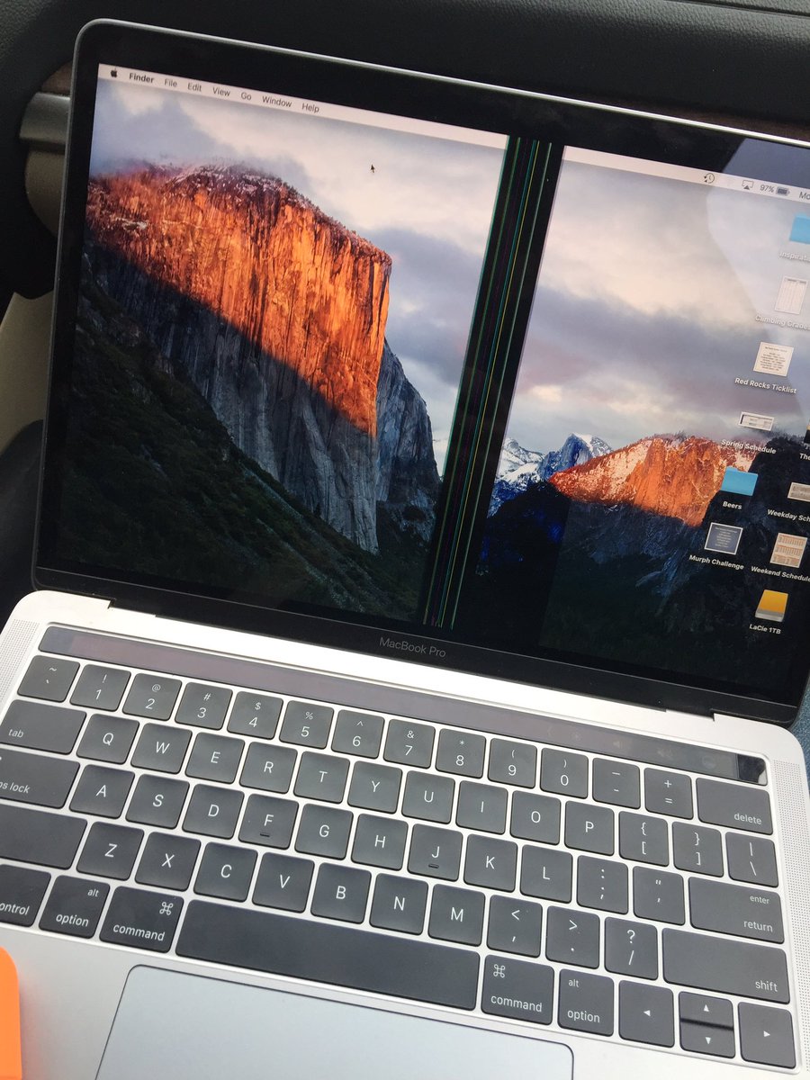 DylanAlvarez's tweet photo. Day 32 of owning the new @Apple MacBook Pro, good to know the lifespan has been maximized to last just barely over a month @AppleSupport https://t.co/08Lrq0ko0f