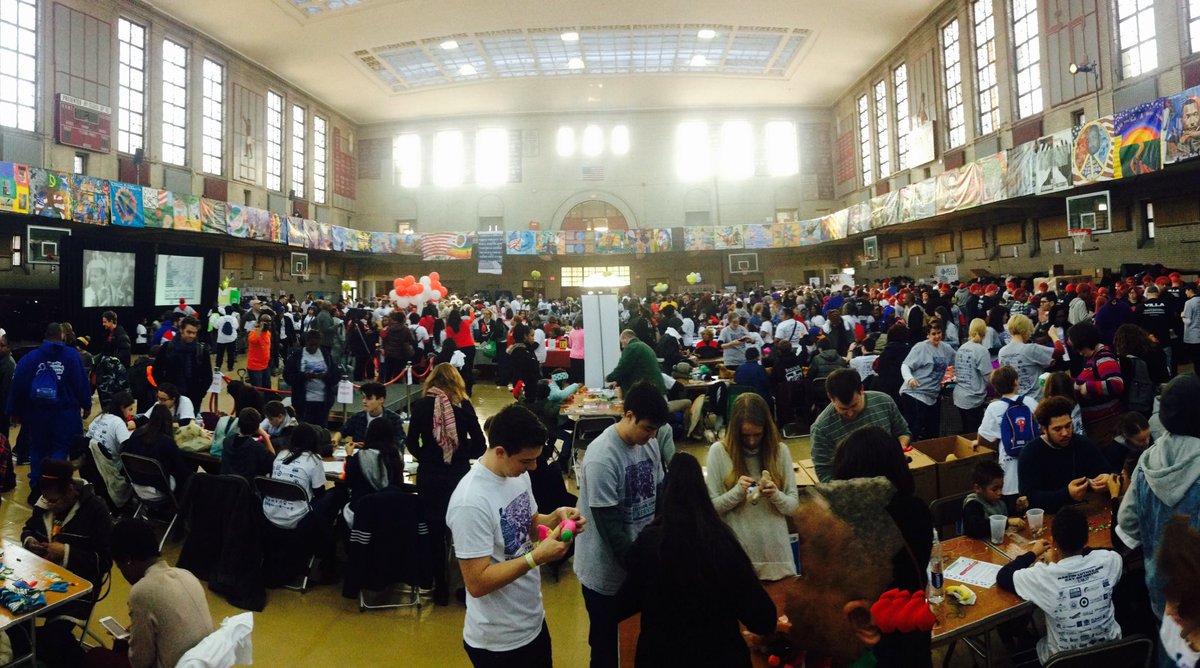 PhilaOEM's tweet photo. Great talking to over 200 of our neighbors at #KDOS2017 Girard College. Taking the Emergency Ready message back to their blocks #MLKDAY https://t.co/BZwTmJBlTw