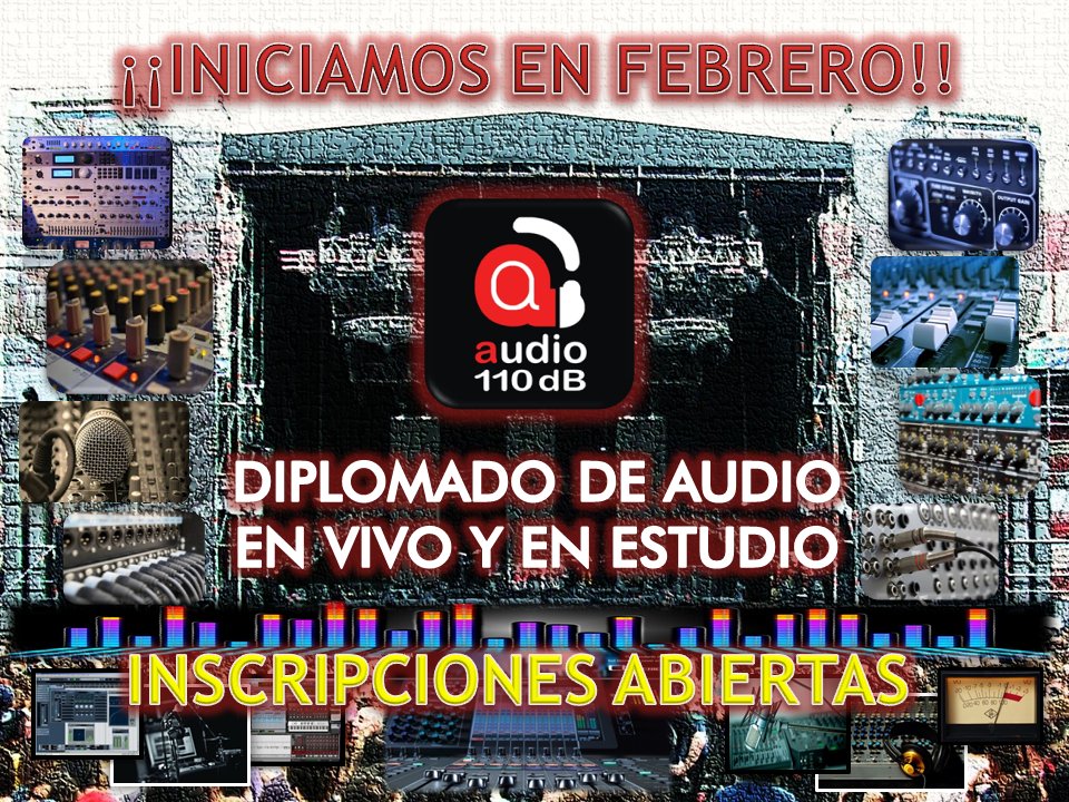 audio110mty's tweet photo. Iniciamos en febrero nuestros diplomados de audio en vivo y estudio y producción musical https://t.co/wOayp2QoYa