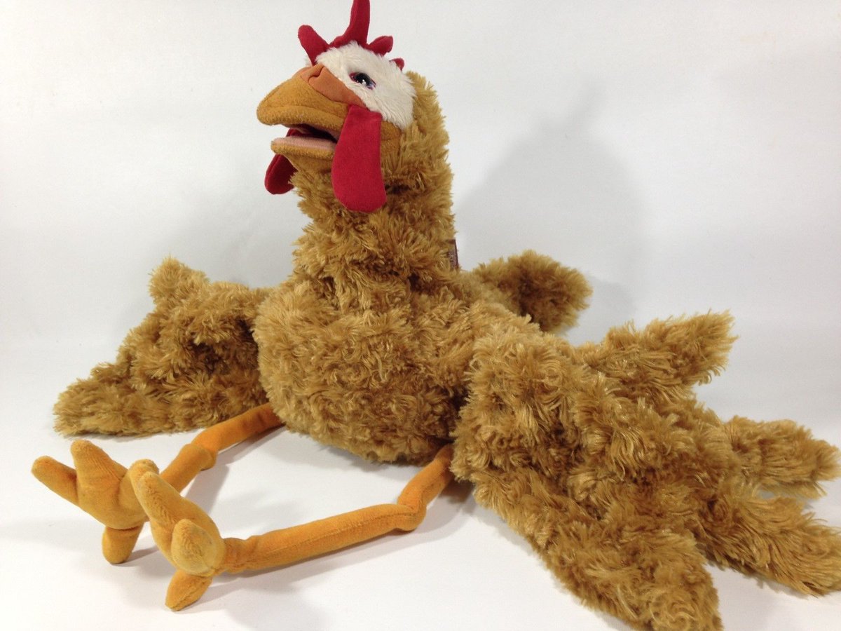 STEEL5757's tweet image. Folkmanis Chicken ebay.com/itm/1223002276… #Plushpuppet #HandPuppet #FolkTails #chickens