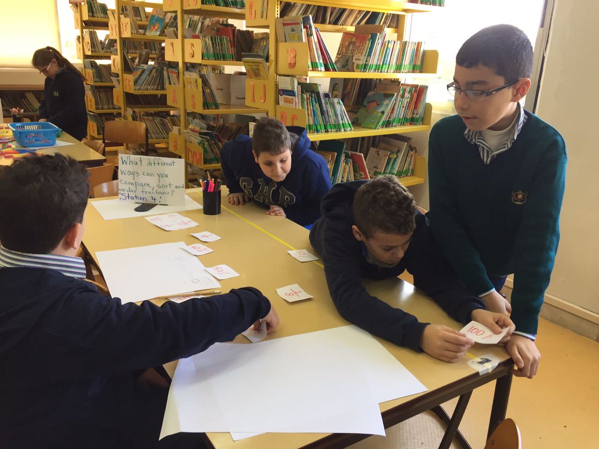 RHHS_Elementary's tweet photo. BE5 learners engaging in differentiated activities about "Fractions" #inquiry_based #student_centered https://t.co/Jjhorfqoxv