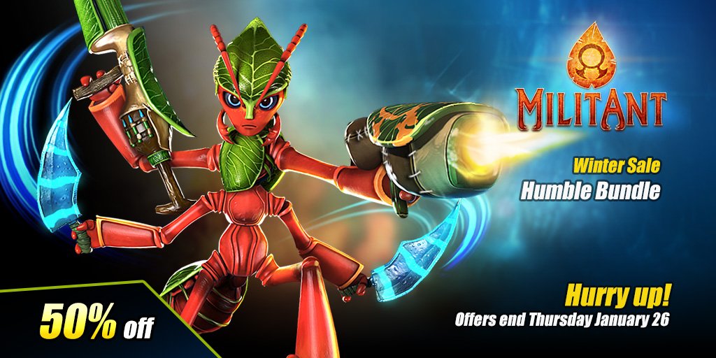 Attention Gamers! Get MilitAnt with 50% Off at Humble Store Hurry up! #HumbleStore  #MilitAntGame humblebundle.com/store/militant