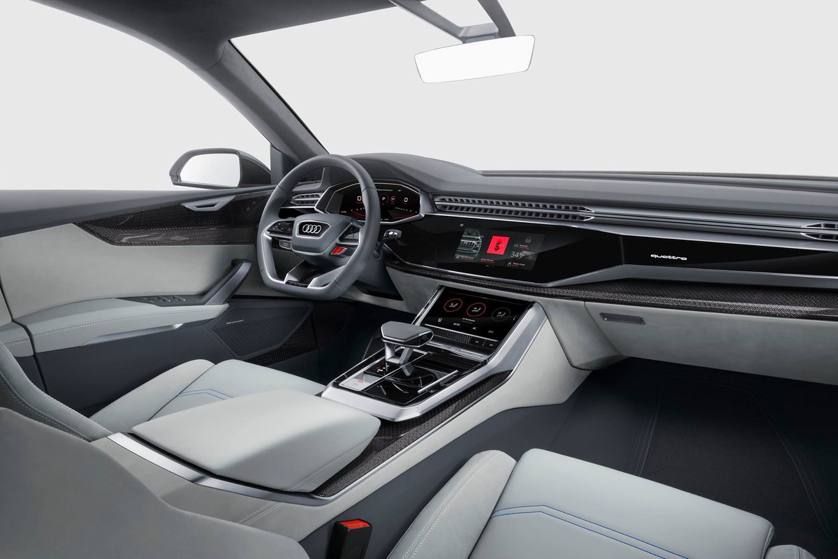AtalayaMotor's tweet photo. ¿Qué os parece el interior del #Q8Concept? Maravilloso... 💓 https://t.co/kvShDCIWPd