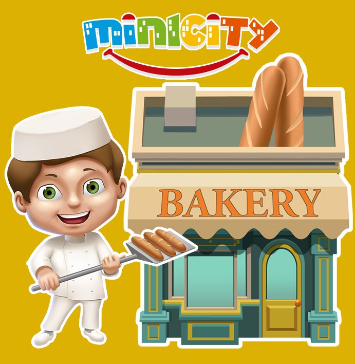 minicitychile's tweet photo. Hi! I'm the MiniCity baker! I bake delicious cakes and bread at the bakery :) https://t.co/k5Qw4c4Xtp