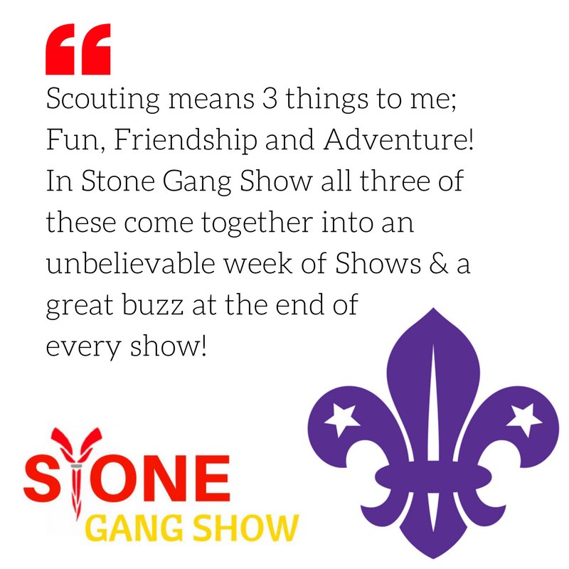 StoneGangShow's tweet photo. We love speaking to returning Cast Members!! #GangShow50 https://t.co/3S5PKAfV7Q