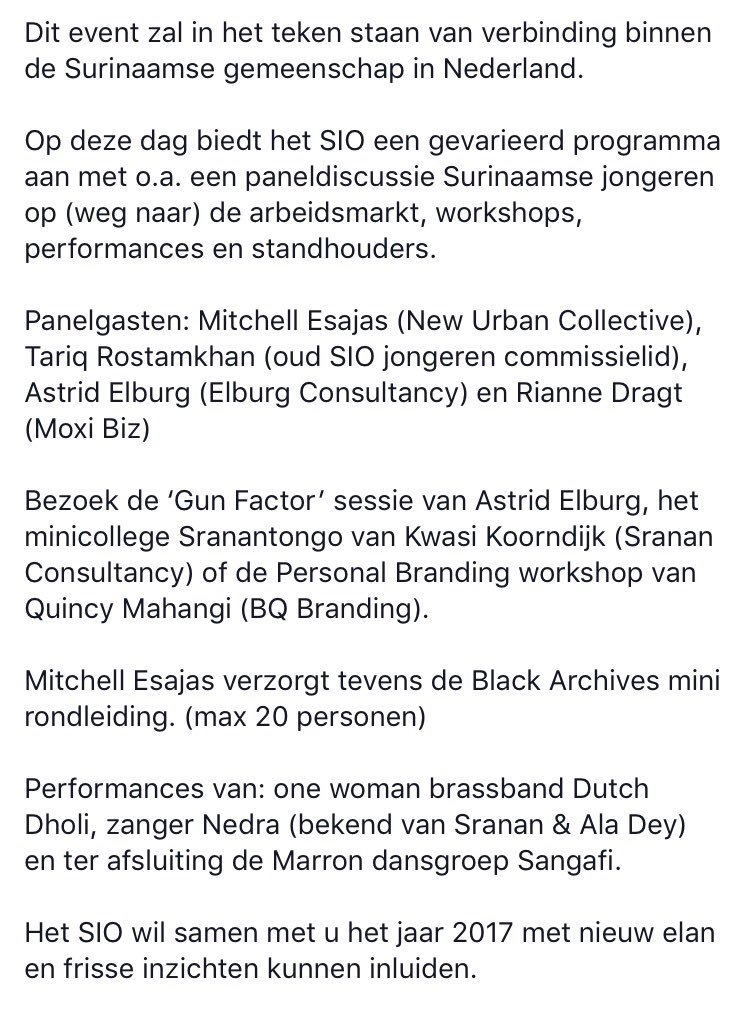 toriosoutrecht's tweet photo. a.s. zaterdag! Het verbindingsevent v/h #SIO. Met o.a. @antoindeul @theNUC1 @DutchDholi @Nedramusic @moxibiz @QuincyMahangi en meer! #RT #SU https://t.co/oN9NAd2Brg