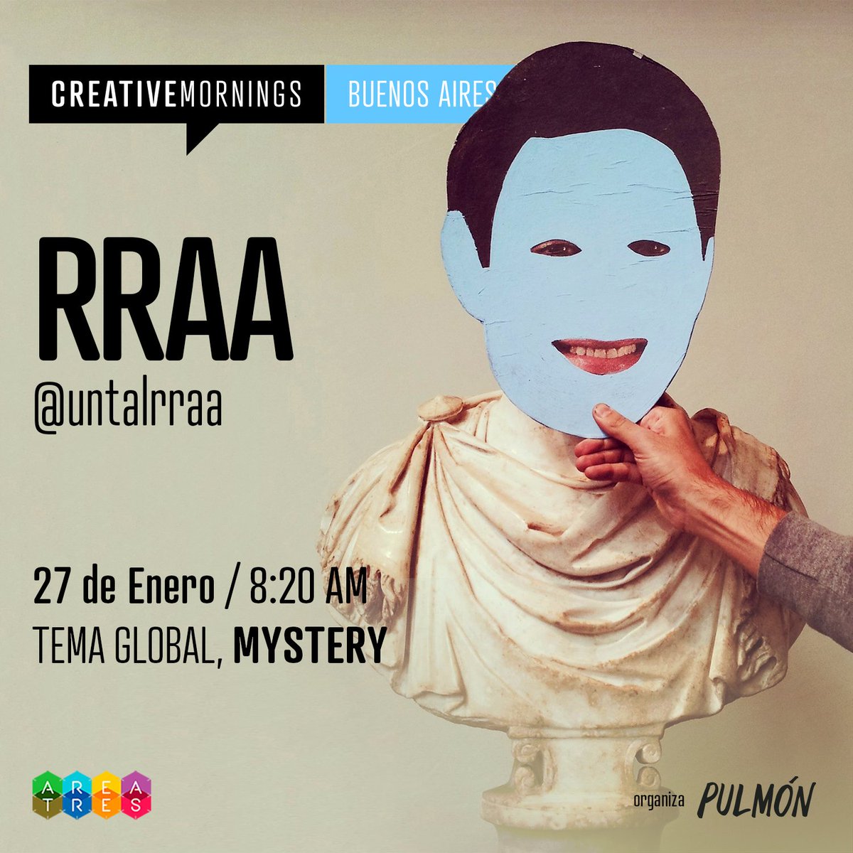 ¿Quién car*jo es <a href="/rraa_/">RRAA.-</a>? El primer speaker #CMBUE 2017 :)
Conocelo el 27/ENE. Tickets muy pronto en bit.ly/CMBUEmisterio