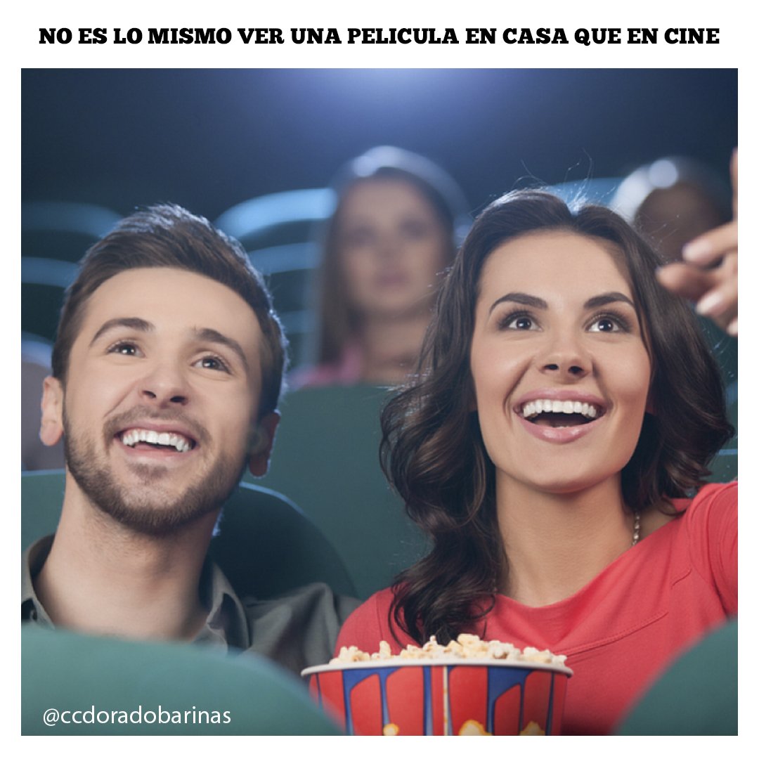 CCDORADOBARINAS's tweet photo. Menciona a esa persona con la que te gustaría ir al cine... 😉 

#ccdoradopost #cine #sueños #siempreinnovando🍿 https://t.co/MrccZ0zzas