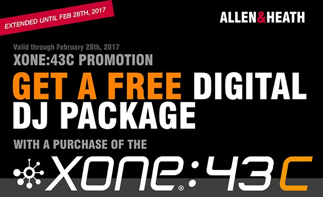 Get a FREE Digital DJ Package with a Purchase of a Xone:43C!
Find out the details here: americanmusicandsound.com/en/pages/promo…
