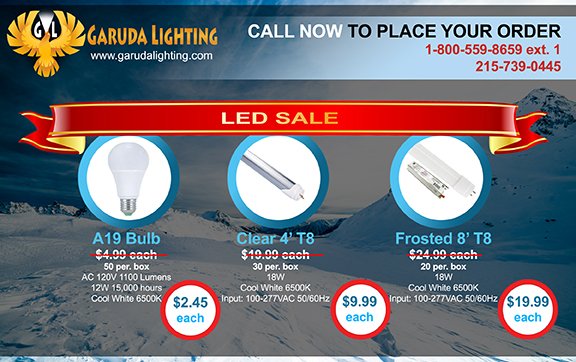 GarudaLighting's tweet image. Updated pricing on our in-stock bulbs!