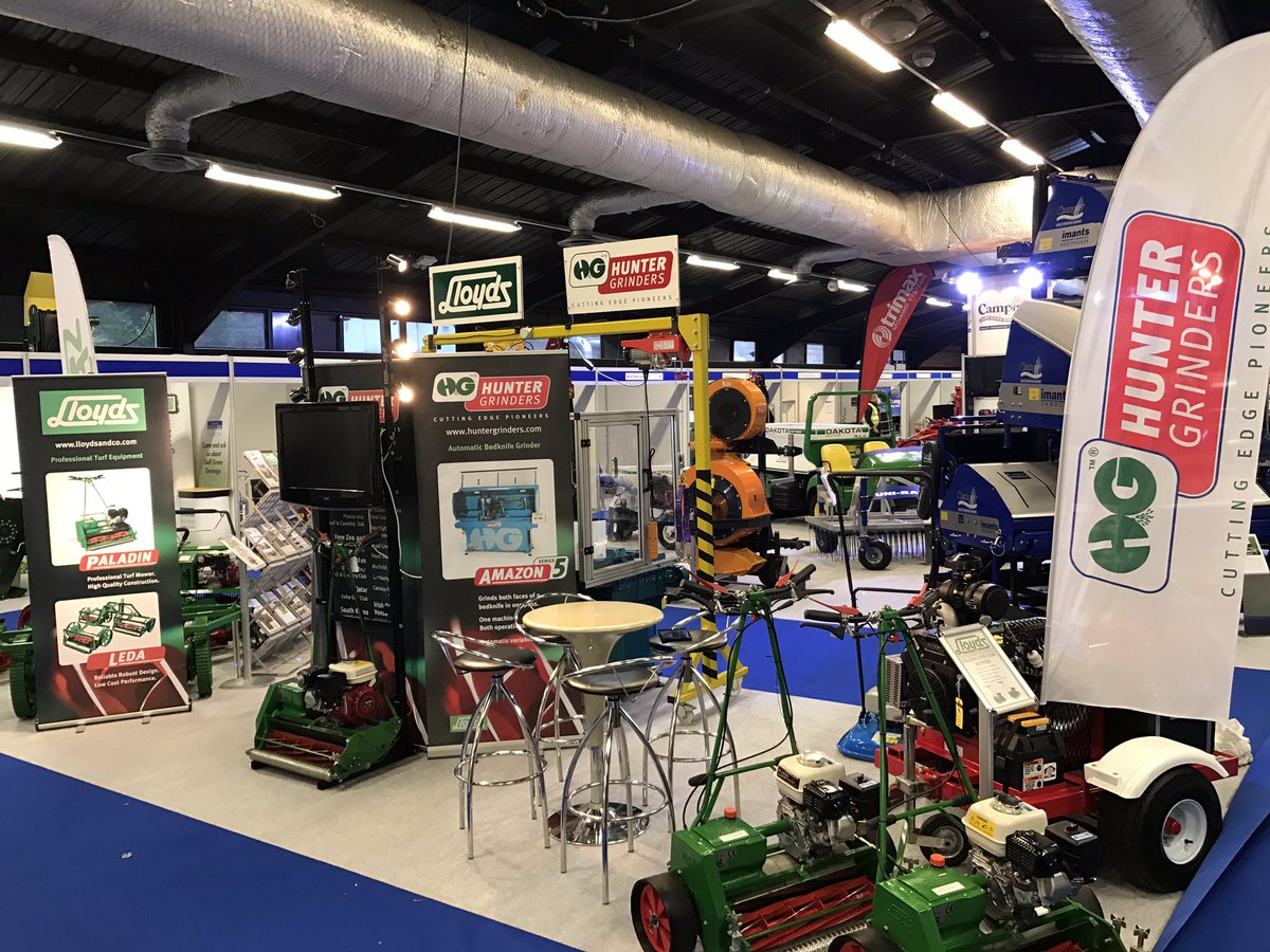 Stand all set up ready to welcome @BIGGA_BTME <a href="/BIGGALtd/">British & International Golf Greenkeepers Assn.</a>