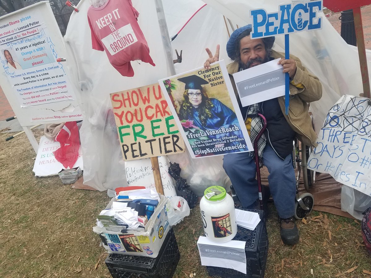 NolanHack's tweet photo. Native and Black activist Philipos Melaku-Bello has been fighting to #FreeLeonardPeltier for 35 years. https://t.co/fngKHhWs8o