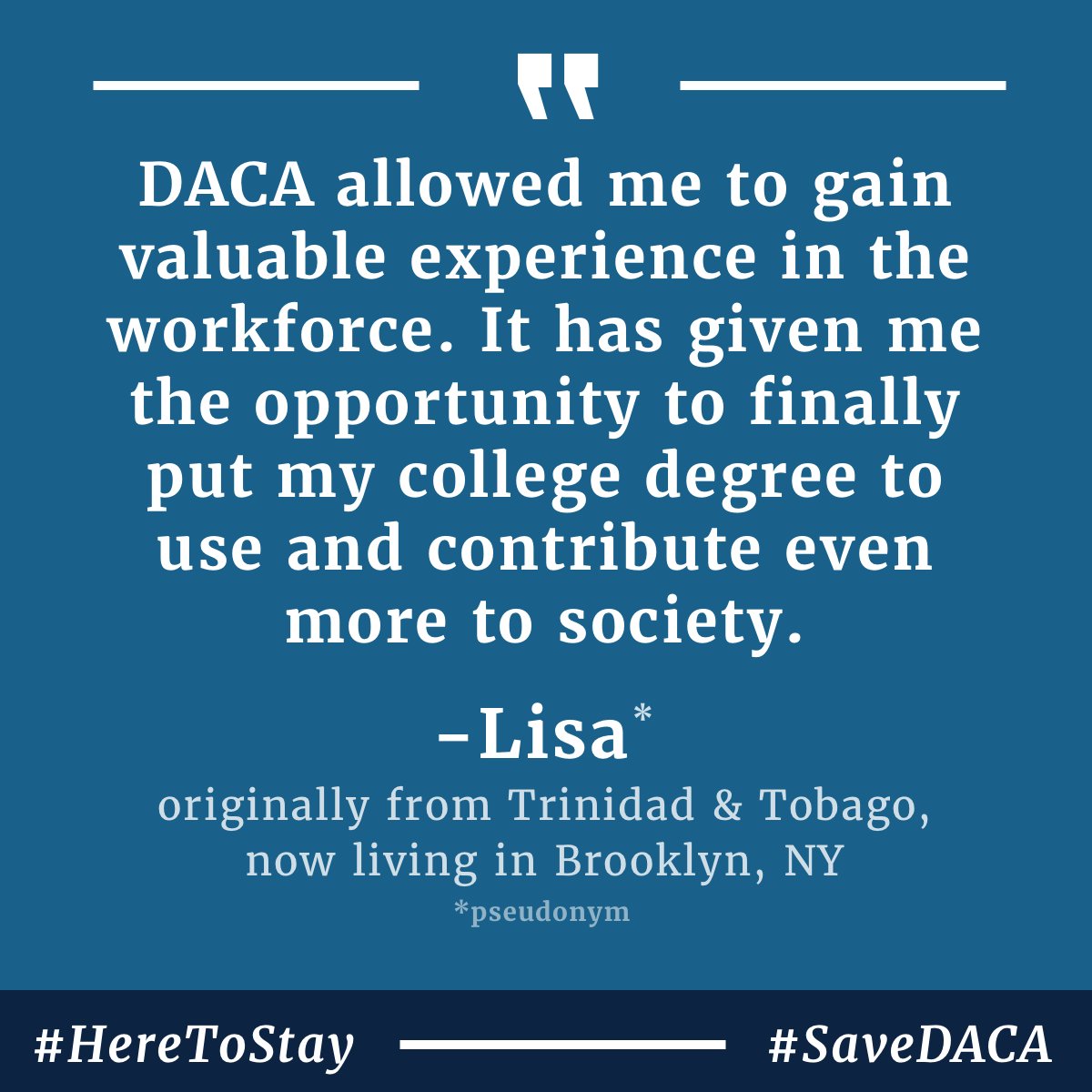 NILC's tweet photo. Stories like these highlight why #DACA is so important for individuals and communities at large. #HereToStay #SaveDACA https://t.co/iuoB7KTvZf