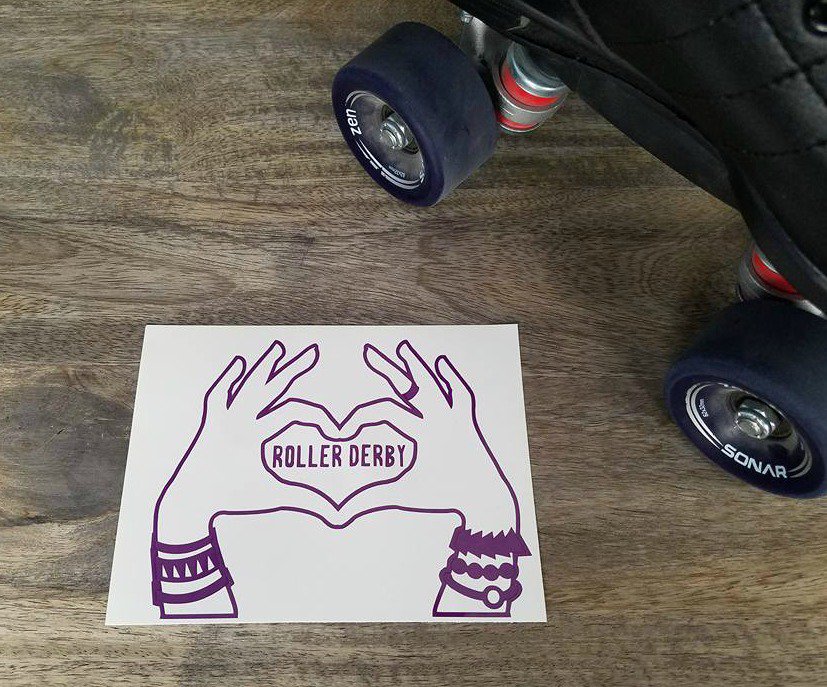 StickyFix's tweet image. I Heart Roller Derby! RT if you do too! #rollerderby #ValentinesDay :) Sticky-Fix.com
