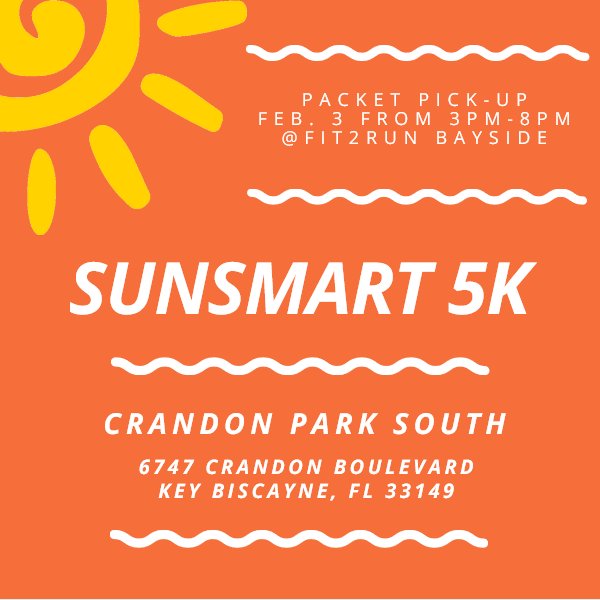 Fit2Run_Dolphin's tweet photo. Don't miss out on this great opportunity! Online registration is open! FREE post-race skin cancer screenings!
#fit2run #fit2rundolphinmall https://t.co/dFvLWivPwn