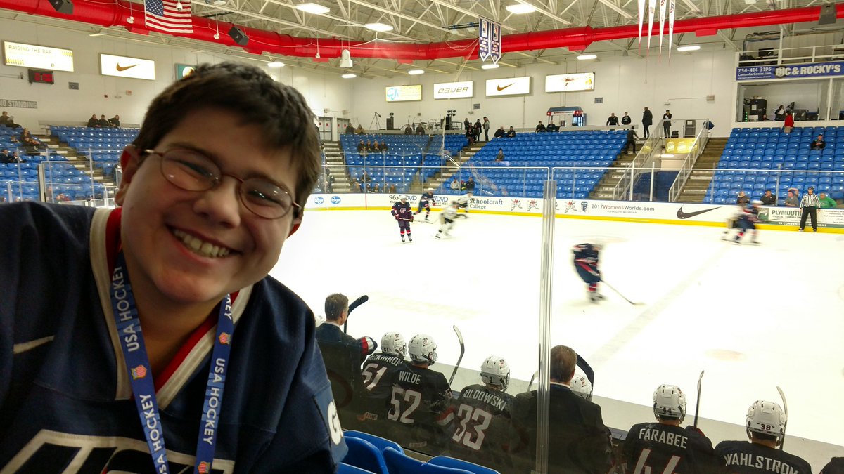 GoalieRowan's tweet photo. Can't wait to skate with these @USAHockeyNTDP gems after the game today @USAHockeyArena #GoUSA #LetsGetSomeGoals #SkateWithTheGuys https://t.co/4xt0XLoVPT