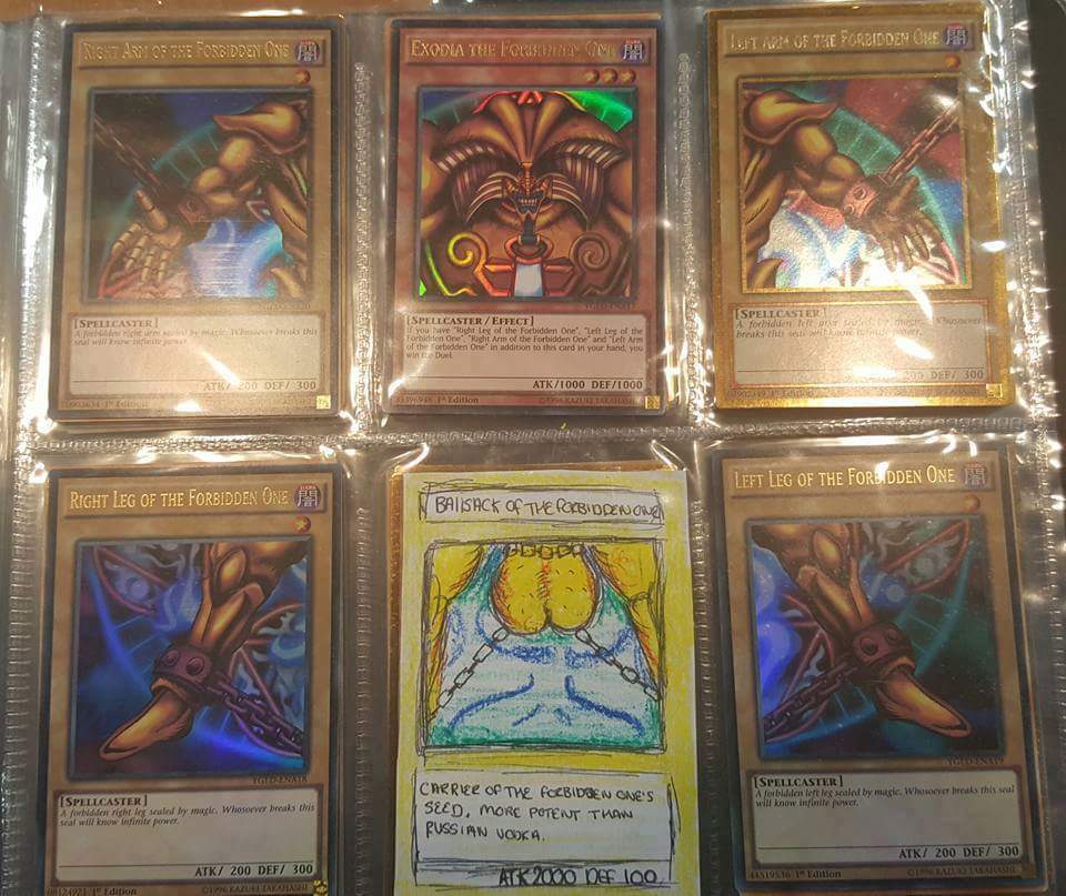 I finally collected all the pieces of Exodia. 