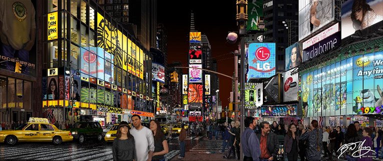 ComputerHistory's tweet image. Bert Monroy’s Times Square image contains over 750K layers &amp;amp; is an astounding 6.52 gigapixels #MakeSoftware #StoryoftheWeek #Photoshop