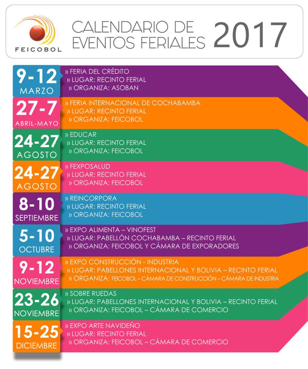 CDCCBA's tweet image. CALENDARIO EVENTOS FERIALES – FEICOBOL 2017 cdccba.wordpress.com/2017/01/16/cal…